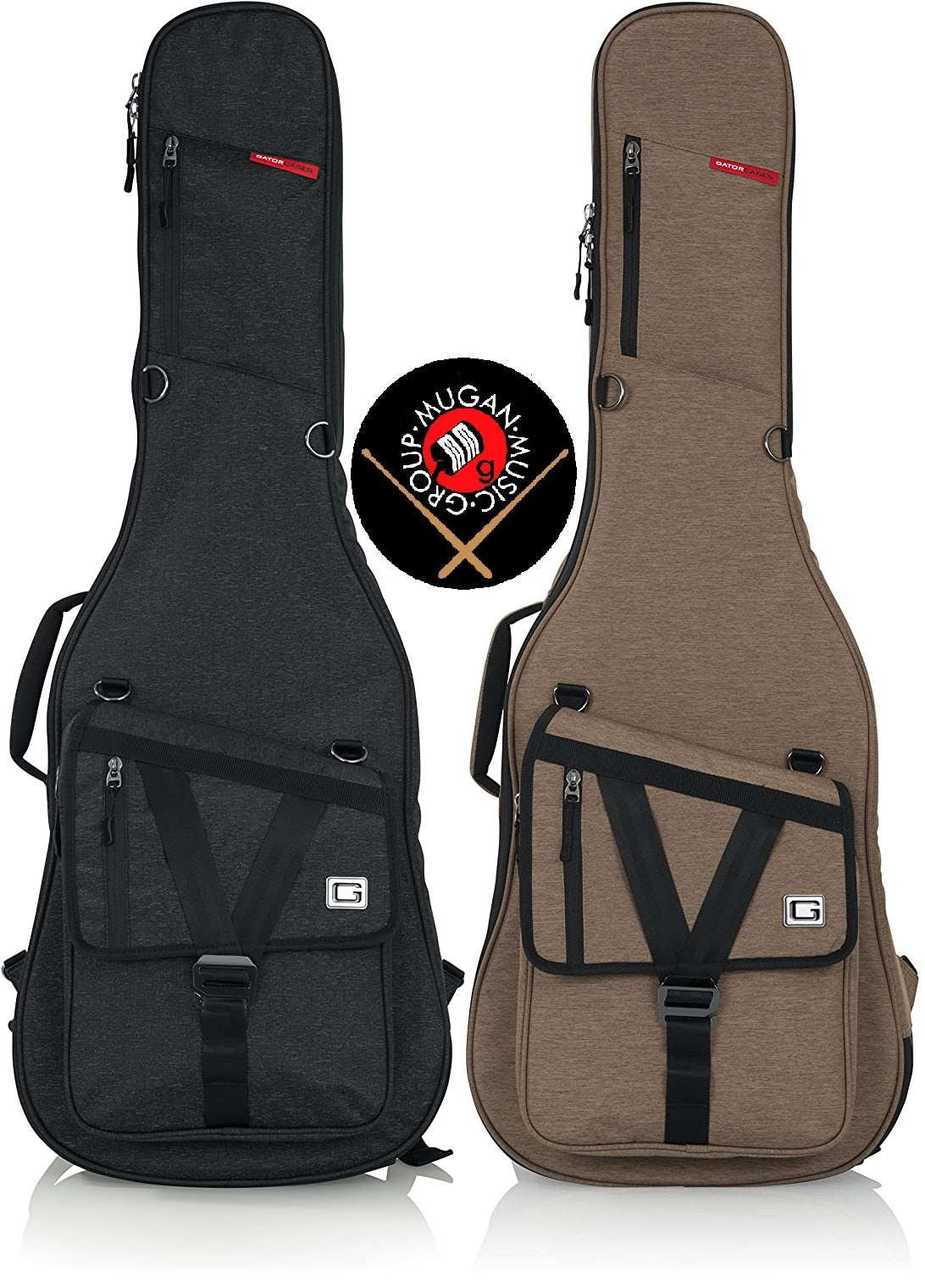 Gator GBE-BASS Economy Gig Bag For Electric Bass Guitars - Padded Nylon Carry Bag, Black