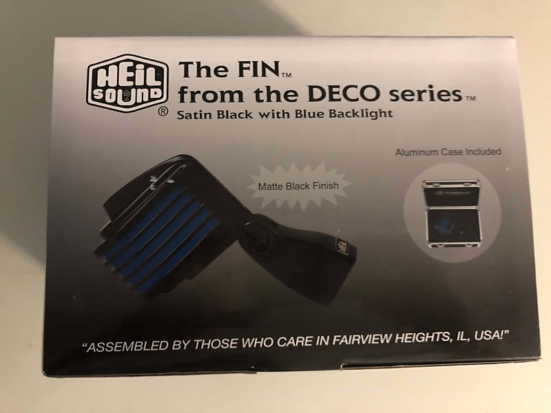 Heil The Fin Dynamic Microphone with Aluminum Case Satin Black