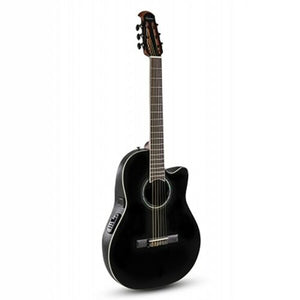 Ovation Celebrity Standard CS24C-5G Acoustic Electric Classical Guitar, Black